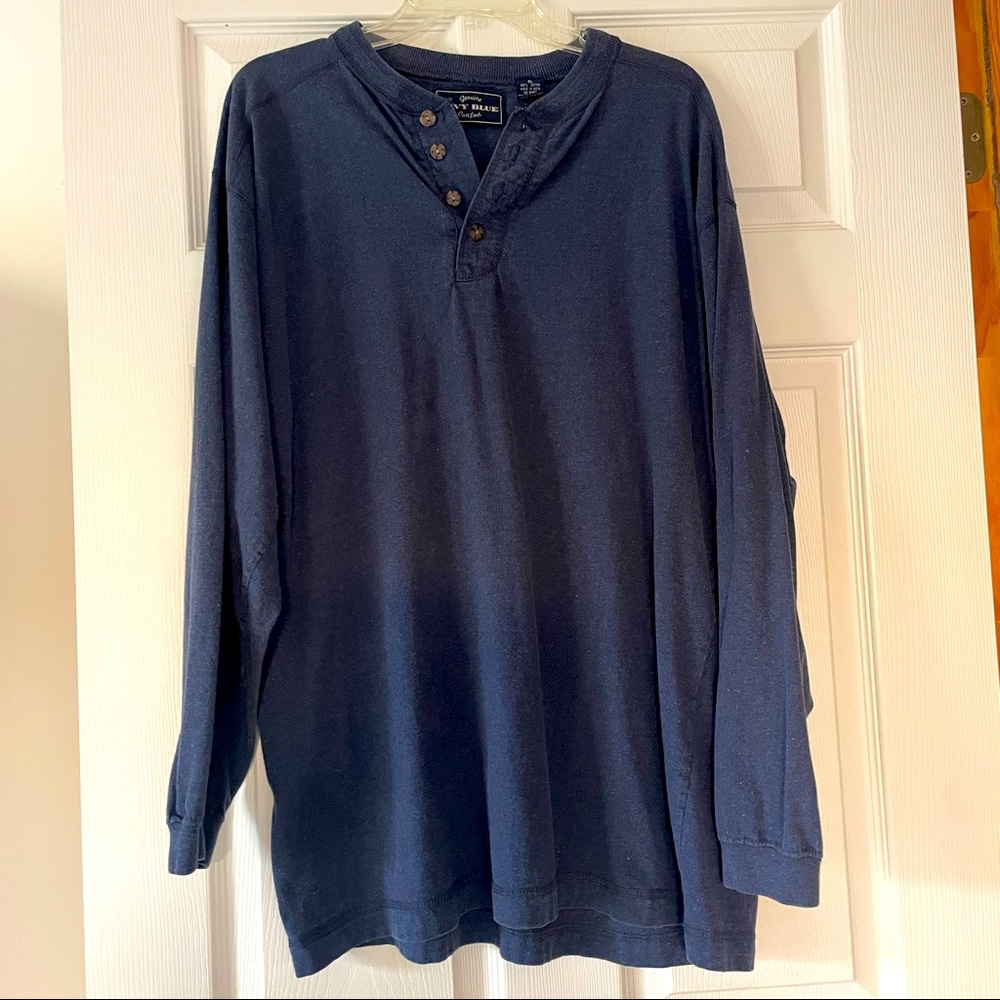 ‼️sold‼️Navy Blue Long Sleeves T-Shirt